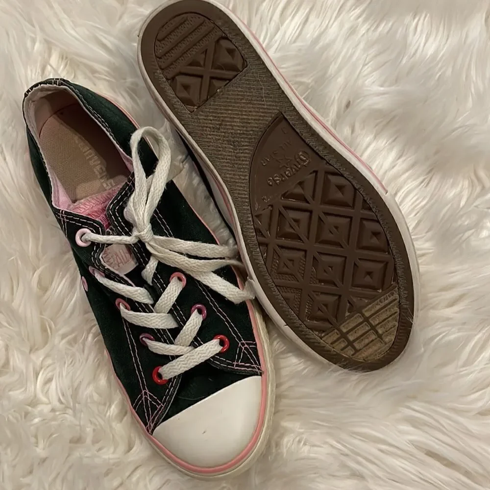 ✨Converse All Star Navy with Pink layered tongue sneakers